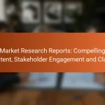 Market Research Reports: Compelling Content, Stakeholder Engagement and Clarity