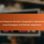 Market Research Services: Geographic Segmentation, Local Strategies and Market Adaptation