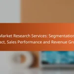Market Research Services: Segmentation Impact, Sales Performance and Revenue Growth