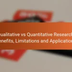 Qualitative vs Quantitative Research: Benefits, Limitations and Applications