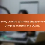Survey Length: Balancing Engagement, Completion Rates and Quality