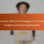 Surveys: Effective Strategies, Consumer Insights and Retail Applications