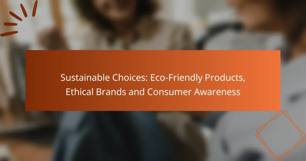 Sustainable Choices: Eco-Friendly Products, Ethical Brands and Consumer Awareness